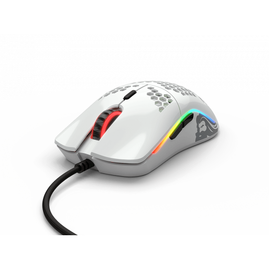 Glorious PC Gaming Race Model O Gaming, glossy white (GO-GWHITE) gaming mouse