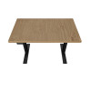 UVI Desk frame BLACK and desk NATURAL OAK