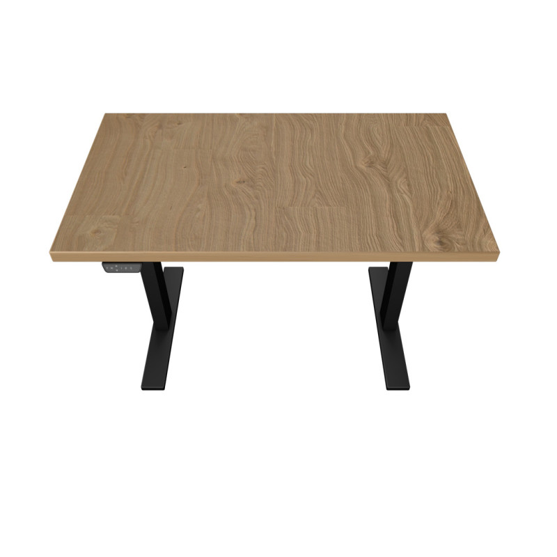 UVI Desk frame BLACK and desk NATURAL OAK