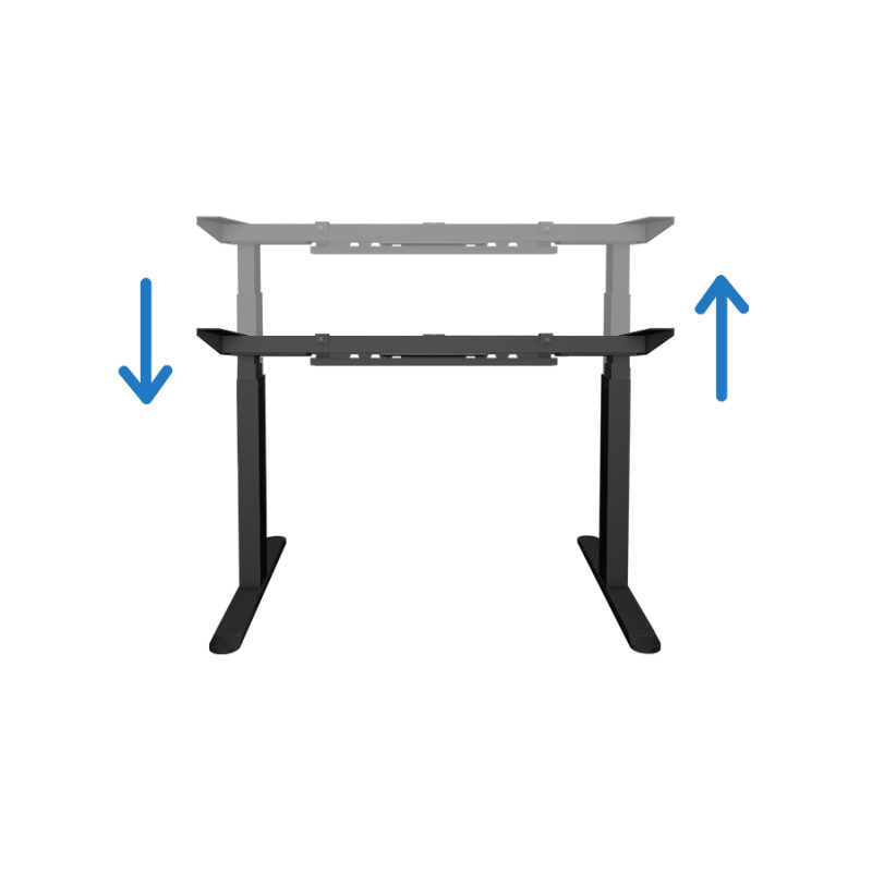 UVI Desk Electric Adjustable (sit-stand) desk Natural Oak 139 cm x 68cm