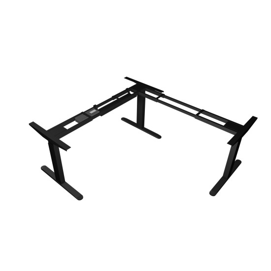 UVI Desk Electric Adjustable (sit-stand) corner frame Black