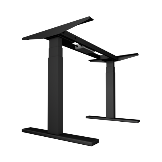 UVI Desk frame Black and table top Sonoma