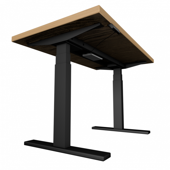 UVI Desk frame BLACK and desk NATURAL OAK UVI Desk frame BLACK and desk NATURAL OAK
