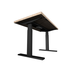UVI Desk črni okvir z namizno ploščo (sonoma)