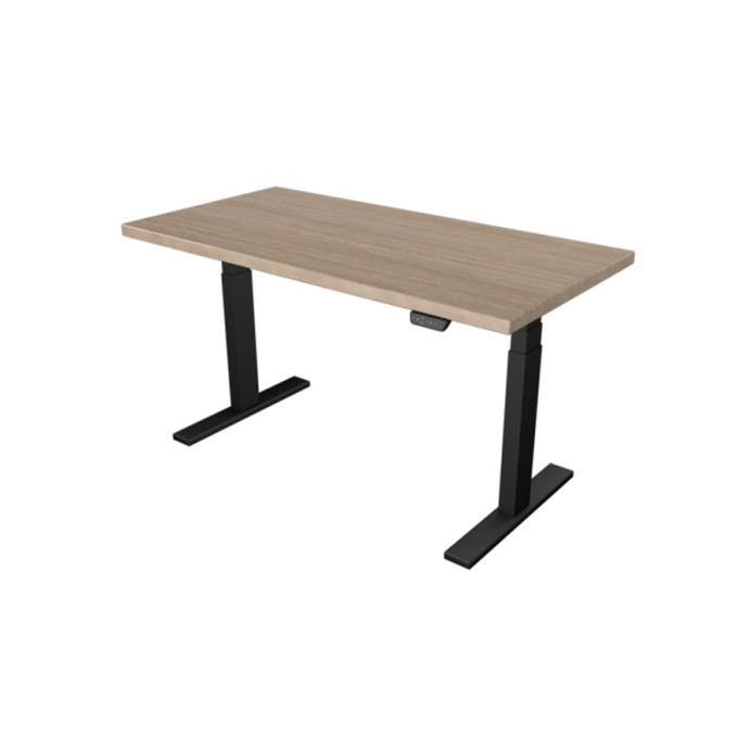 UVI Desk frame Black and table top Sonoma