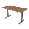UVI Desk frame Grey and table top Natural Oak
