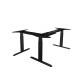 UVI Desk Electric Adjustable (sit-stand) corner frame Black