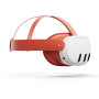 Meta Quest 3 or Quest 3S  Facial Interface and Head Strap (Blood Orange)