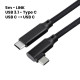 Meta Quest 2, Quest 3 or PICO 4 USB-C Angled Cable 5m