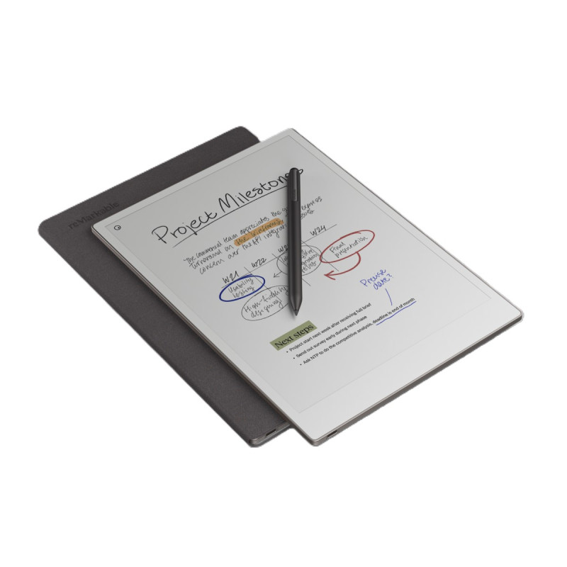 Case reMarkable Paper Pro - Book Folio Mosaic weave -  Basalt