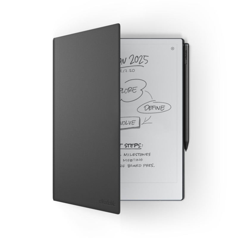 Case reMarkable 2 - Book Folio Premium leather - Black