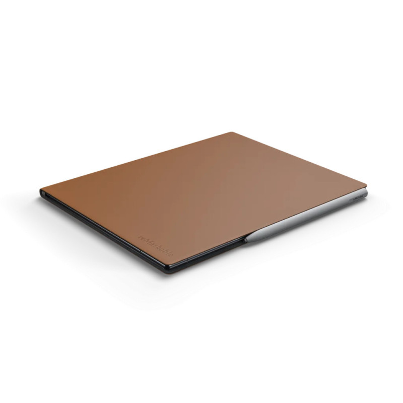 Case reMarkable 2 - Book Folio Premium leather - Brown