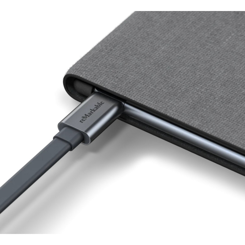 Case reMarkable 2- Book Folio Polymer weave - Grey