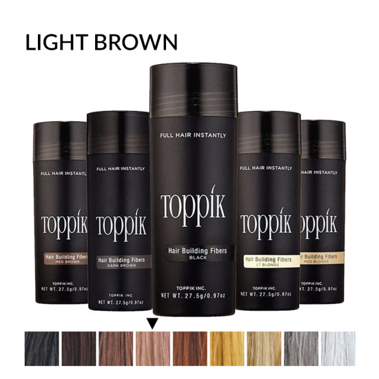 Toppik Hair Fiber, Light Brown (large 27.5 g, up to 50 applications) Toppik Hair Fiber, Light Brown (large 27.5 g, up to 50 applications)