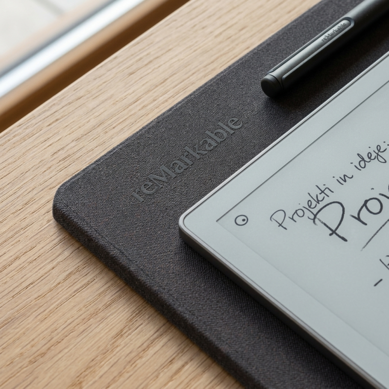 Ovitek reMarkable Paper Pro - Book Folio Mosaic weave - Basalt Ovitek reMarkable Paper Pro - Book Folio Mosaic weave - Basalt