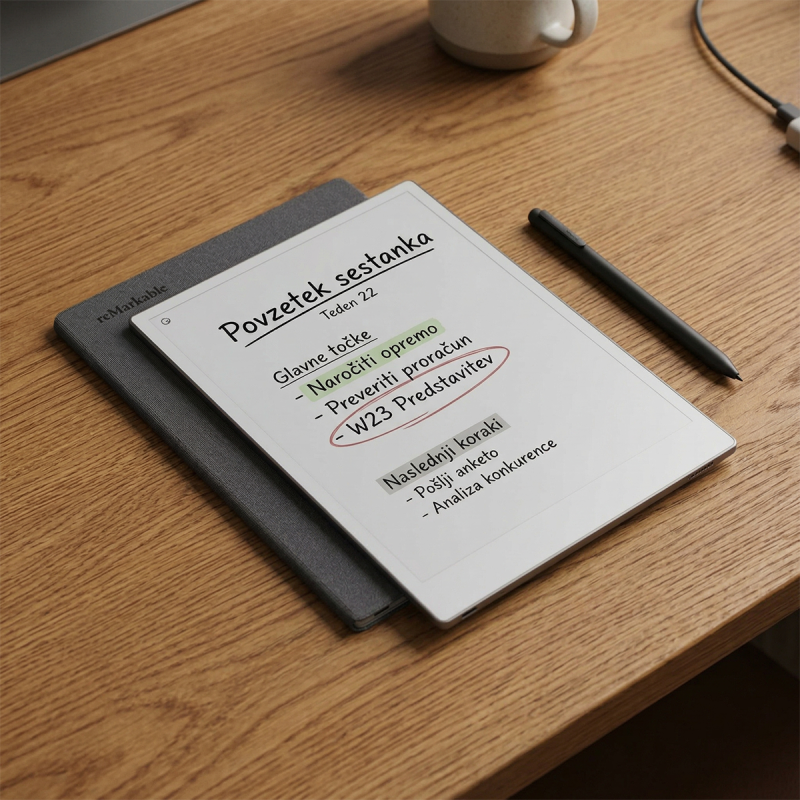 Ovitek reMarkable Paper Pro - Book Folio Mosaic weave - Basalt Ovitek reMarkable Paper Pro - Book Folio Mosaic weave - Basalt