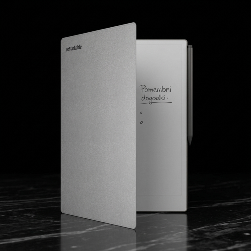 Ovitek reMarkable Paper Pro - Book Folio Polymer weave - Siva Ovitek reMarkable Paper Pro - Book Folio Polymer weave - Siva