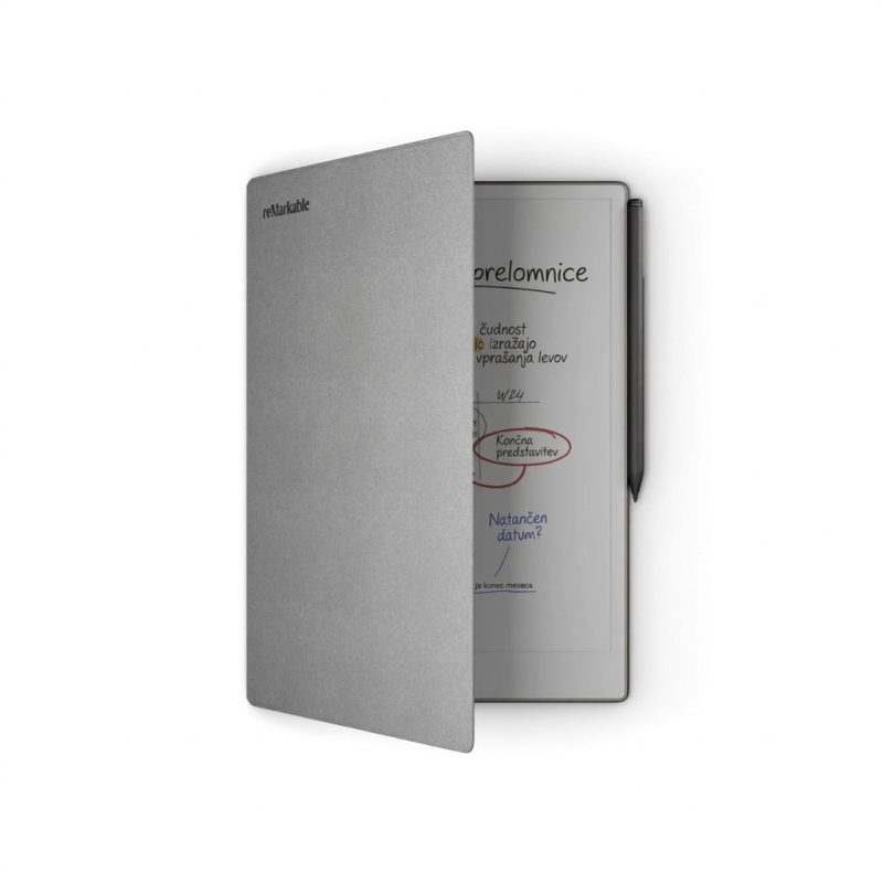 reMarkable Paper Pro + Marker PLUS + Book Folio Polymer weave - Gray