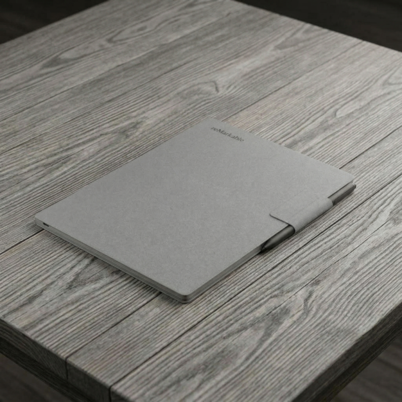 reMarkable Paper Pro + Marker PLUS + Book Folio Polymer weave - Gray