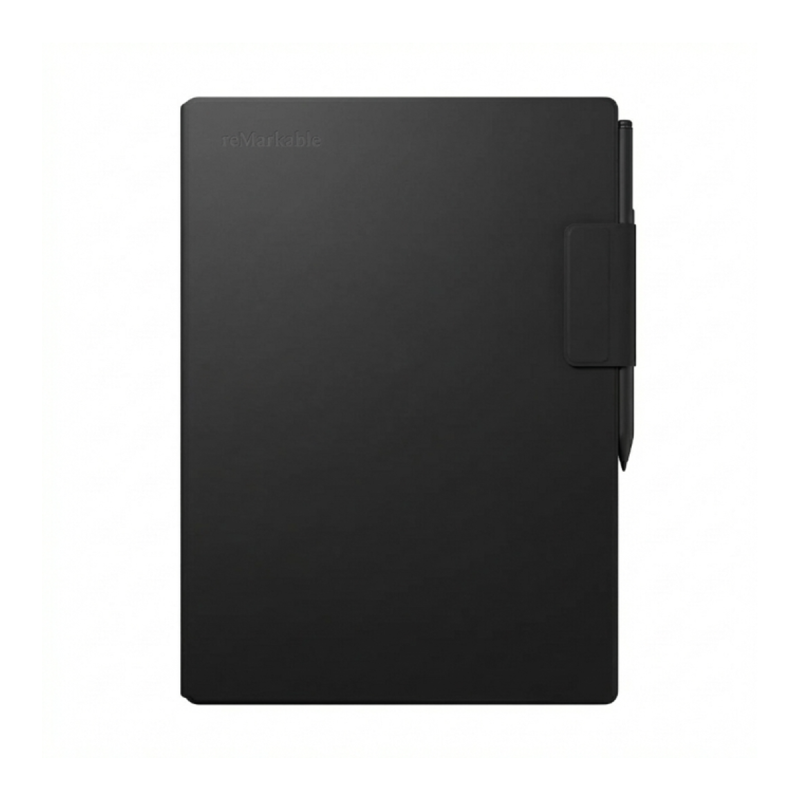 reMarkable Paper Pro + Marker PLUS + Book Folio Premium Leather - Black Paper Tablet 