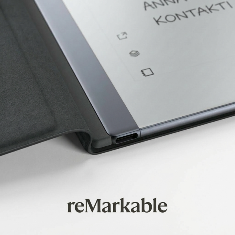 Ovitek reMarkable 2 - Book Folio Premium usnje - Črna Ovitek reMarkable 2 - Book Folio Premium usnje - Črna