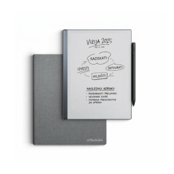 Paper Tablet reMarkable 2 + Marker PLUS + Book Folio Polymer weave - Gray